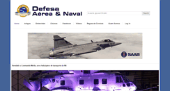 Desktop Screenshot of defesaaereanaval.com.br
